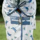 Dragonfly Print/Silver/Blue & Sage
